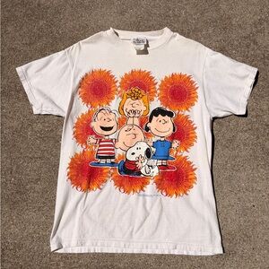Vintage 60s Peanuts Tee Sz M 19x25